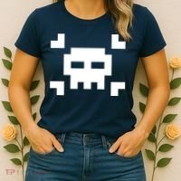 8 Bit Skull Women's T-Shirt thumb 2