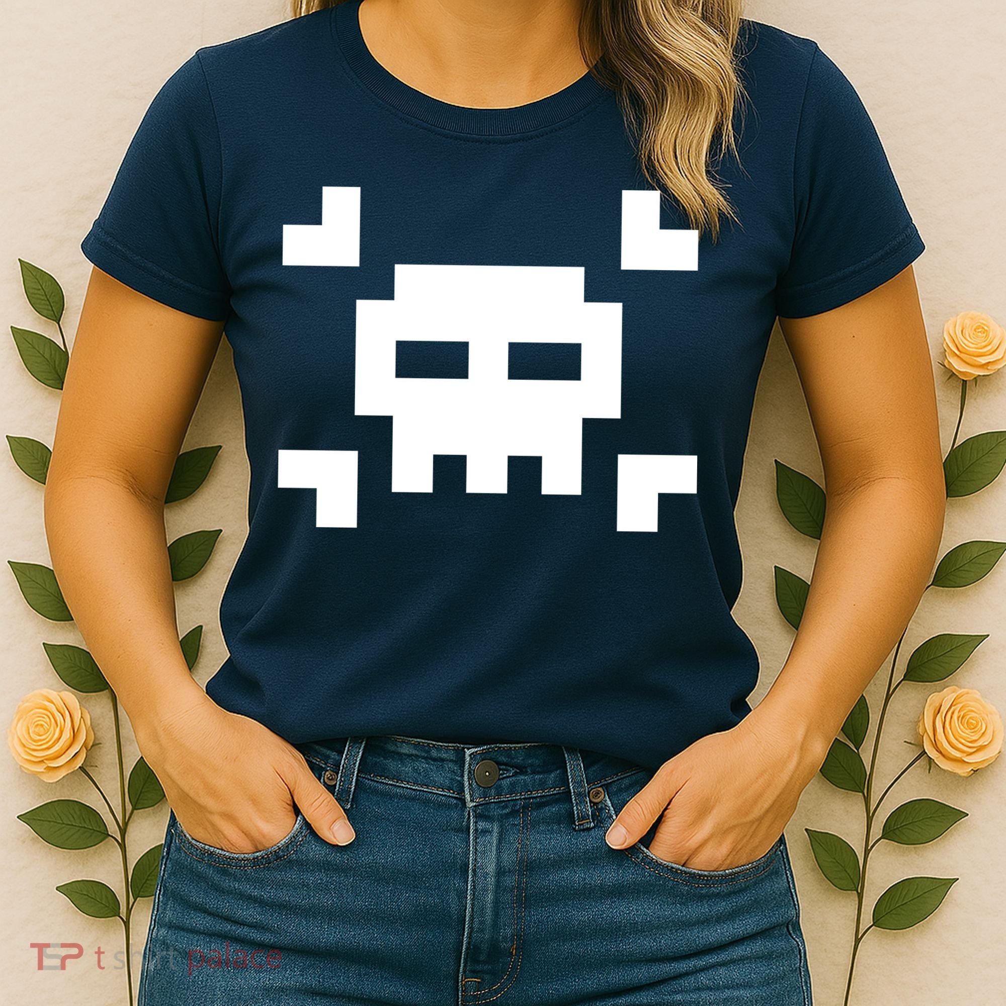 8 Bit Skull Women's T-Shirt