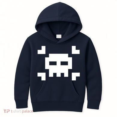 8 Bit Skull Kids Hoodie