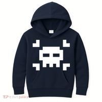 8 Bit Skull Kids Hoodie thumb 0