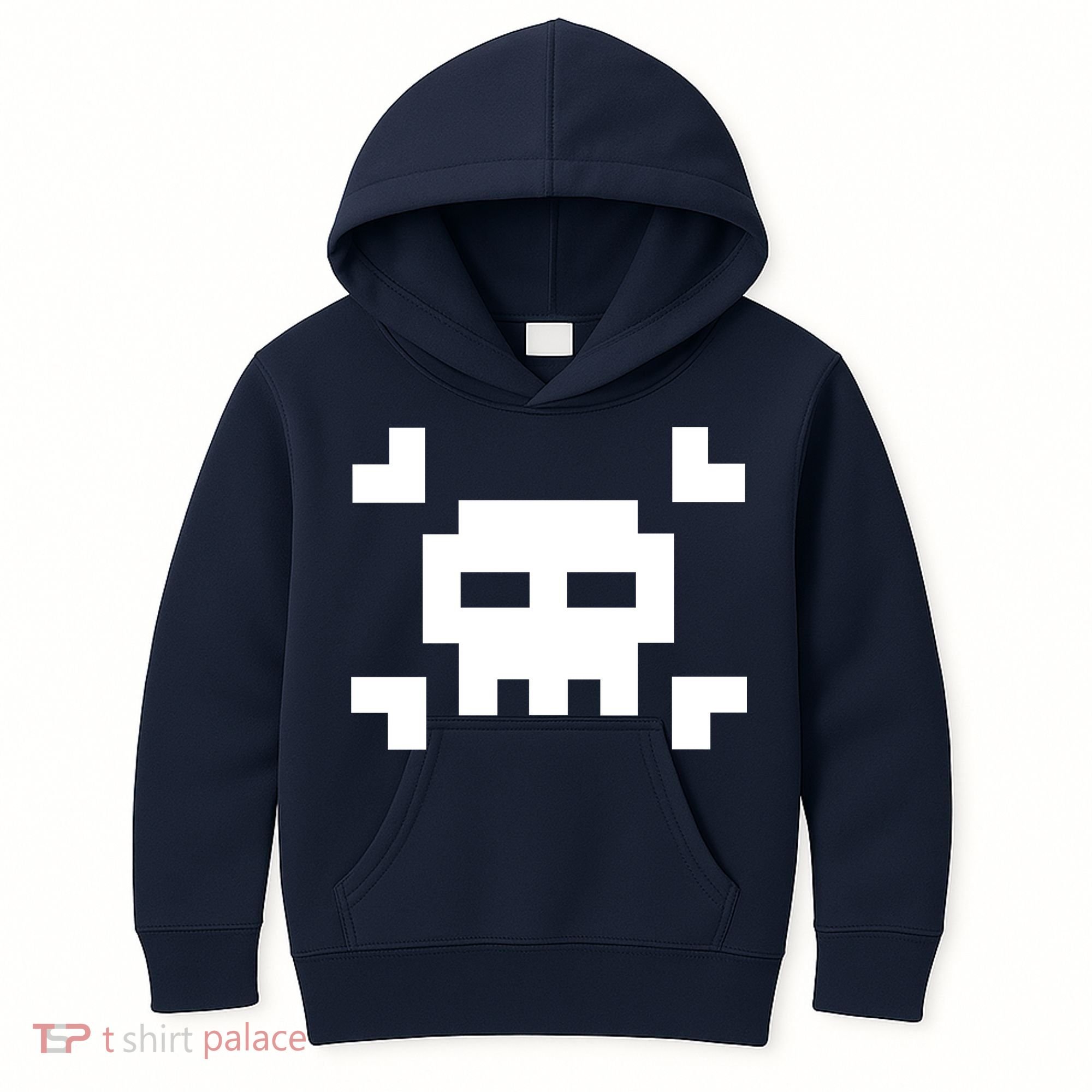 8 Bit Skull Kids Hoodie