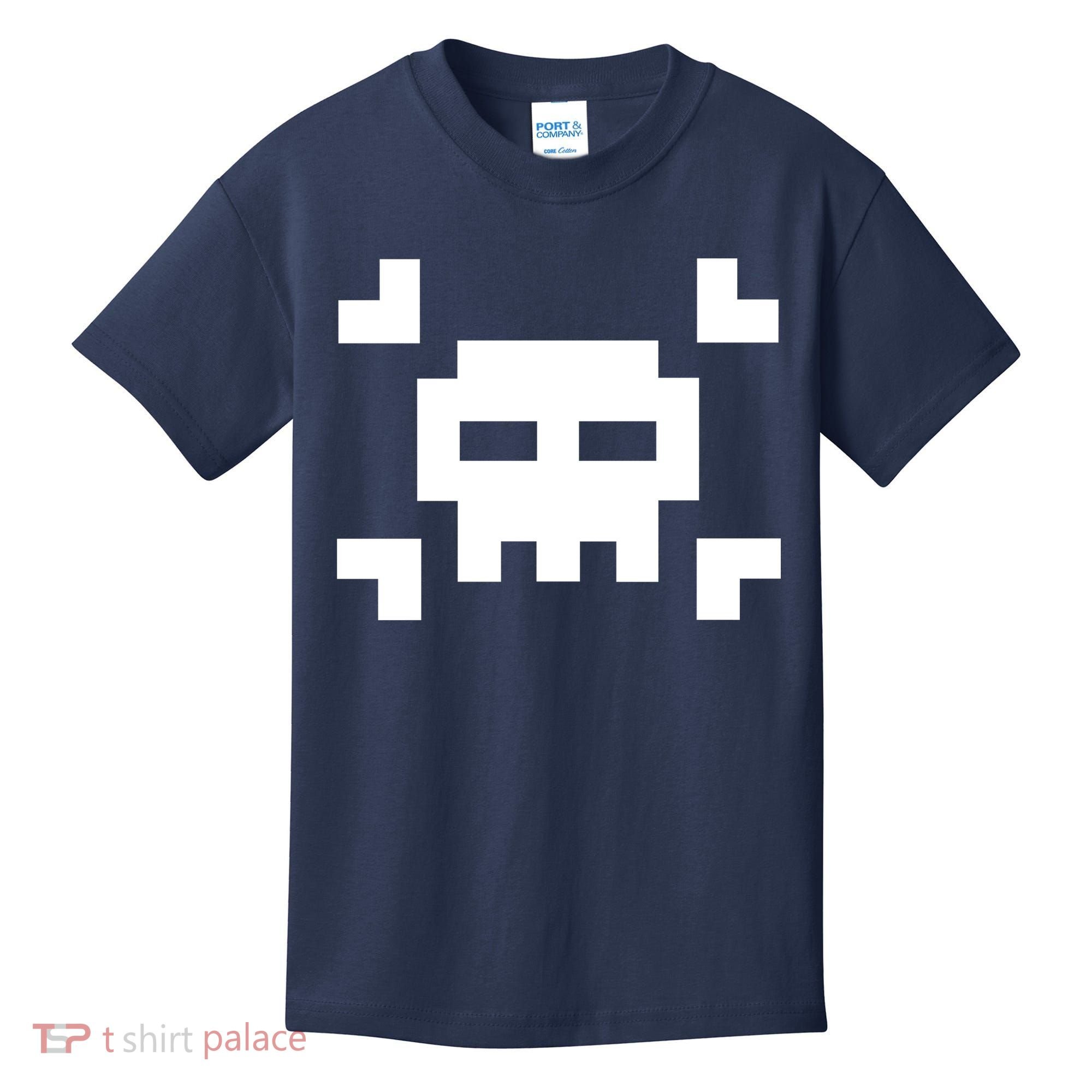 8 Bit Skull Kids T-Shirt