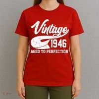 80th Birthday Sporty Vintage 1946 Age To Perfection  T-Shirt thumb 4