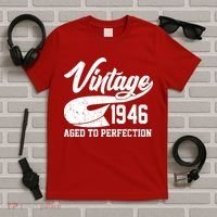 80th Birthday Sporty Vintage 1946 Age To Perfection  T-Shirt thumb 5