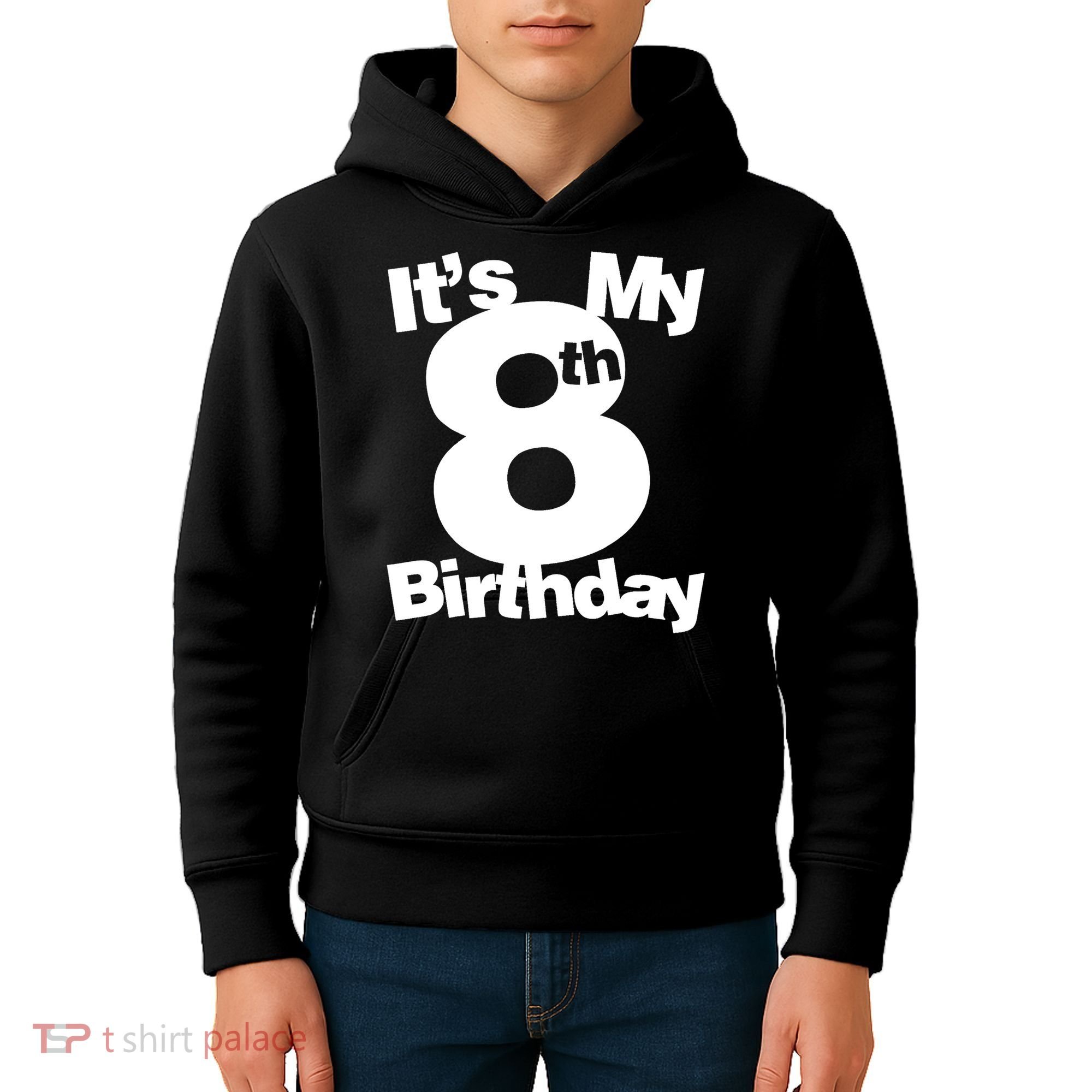 8th Birthday Shirt. Its My 8th Birthday 8 Year Old Birthday TShirt Kids Hoodie