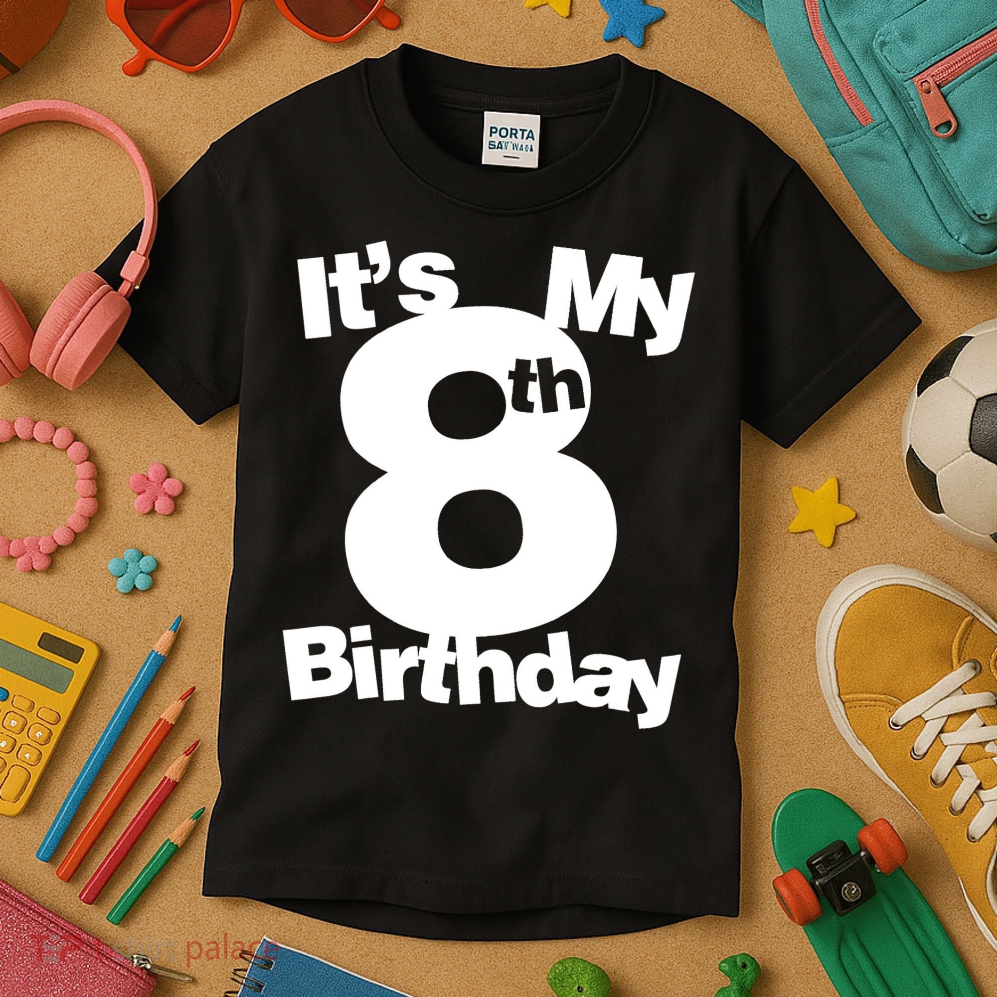 8th Birthday Shirt. Its My 8th Birthday 8 Year Old Birthday TShirt Kids T-Shirt
