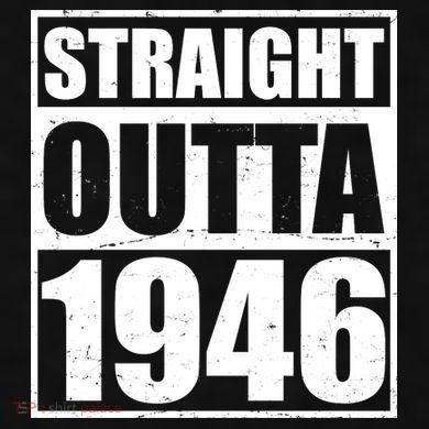 80th Birthday Straight Outta 1946 Ladies PosiCharge Tri-Blend Wicking Tank