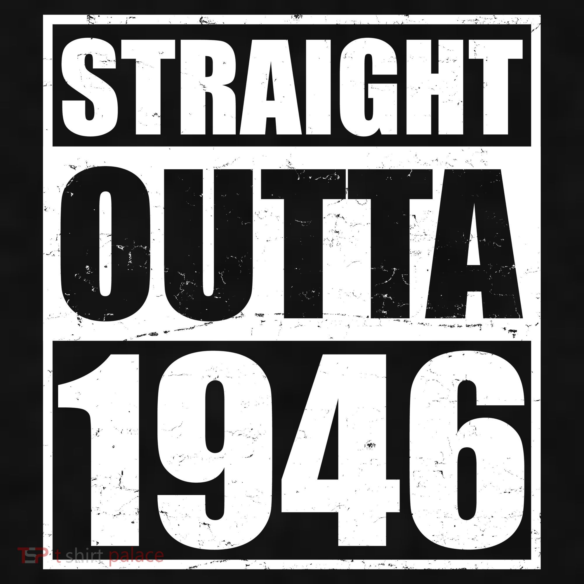 80th Birthday Straight Outta 1946 Ladies PosiCharge Tri-Blend Wicking Tank