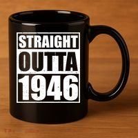 80th Birthday Straight Outta 1946 11oz C Handle Ceramic Mug thumb 3