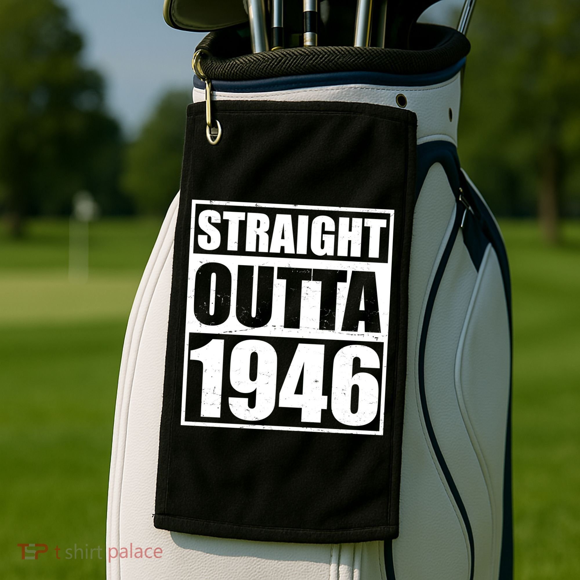 80th Birthday Straight Outta 1946 Golf Towel