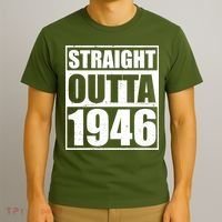 80th Birthday Straight Outta 1946 T-Shirt thumb 3