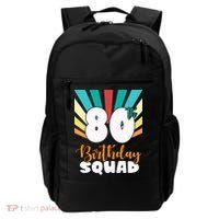 80th Birthday Squad 80 Years Old Backpack thumb 0