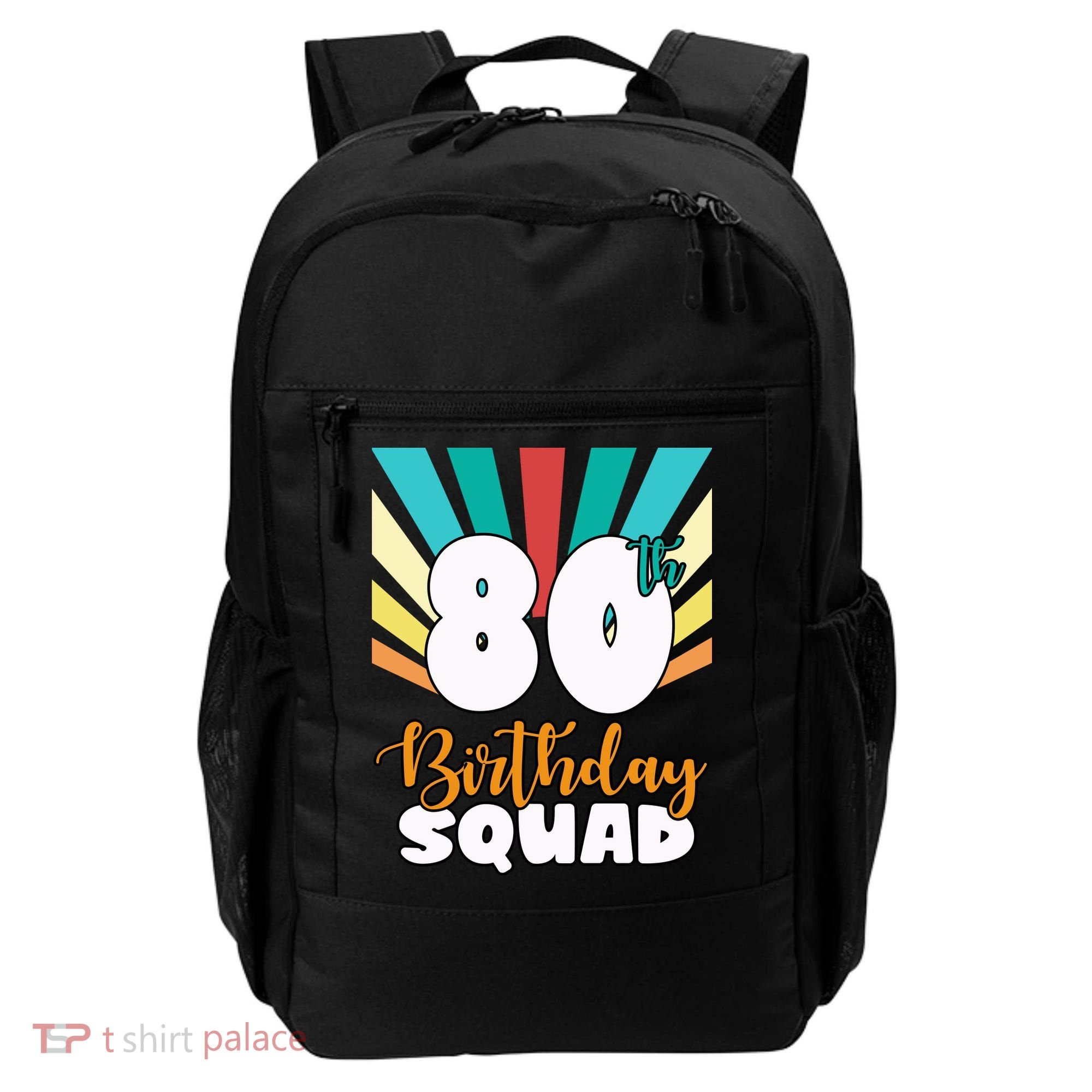 80th Birthday Squad 80 Years Old Backpack