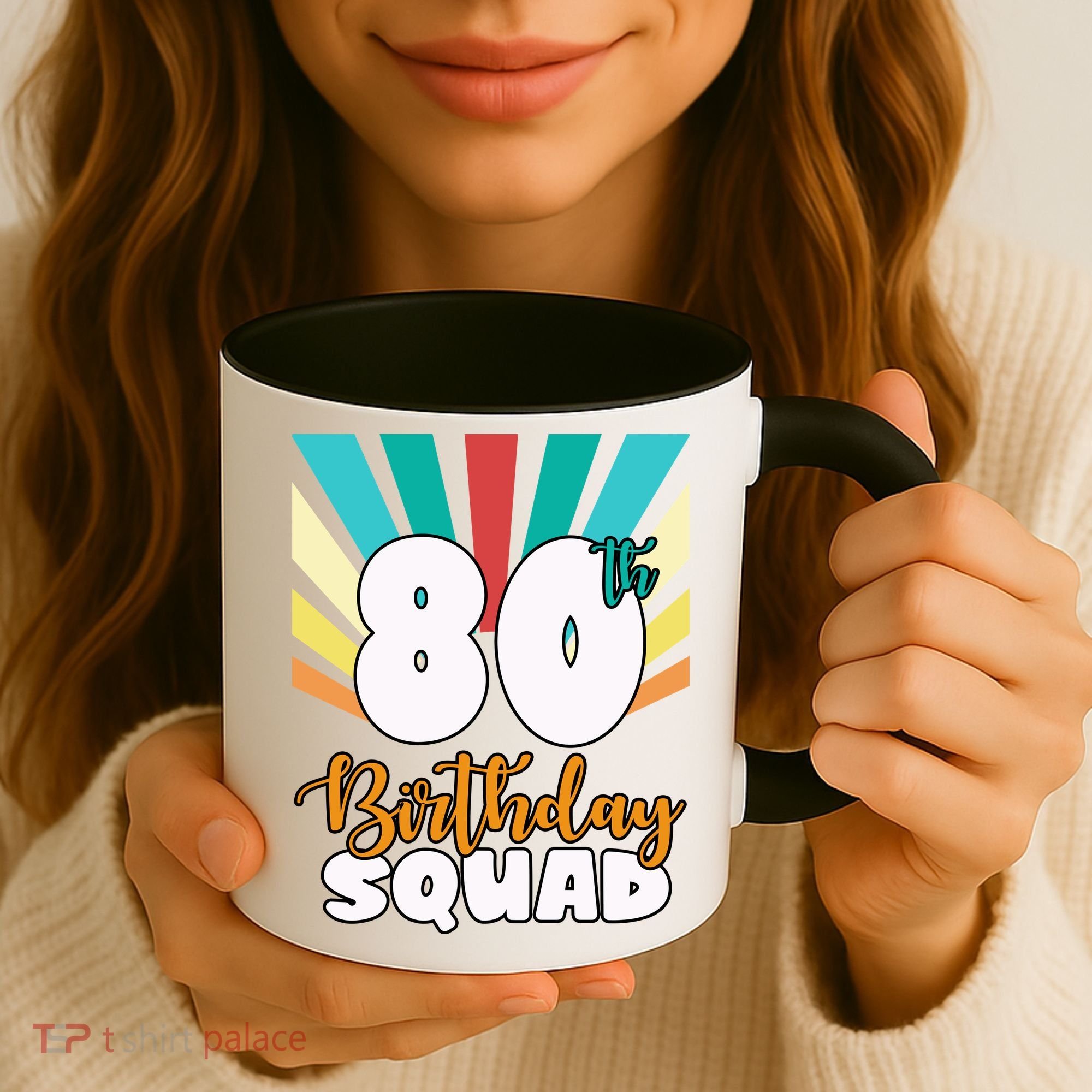 80th Birthday Squad 80 Years Old Coffee Mug