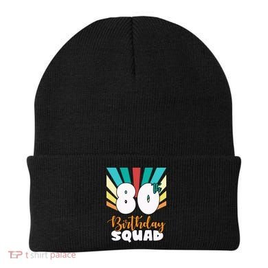 80th Birthday Squad 80 Years Old Beanie