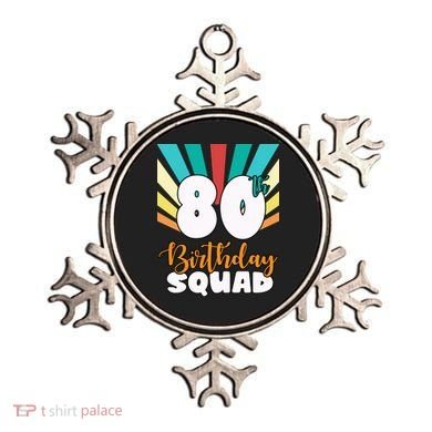 80th Birthday Squad 80 Years Old Ornament