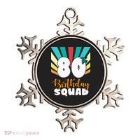 80th Birthday Squad 80 Years Old Ornament thumb 0