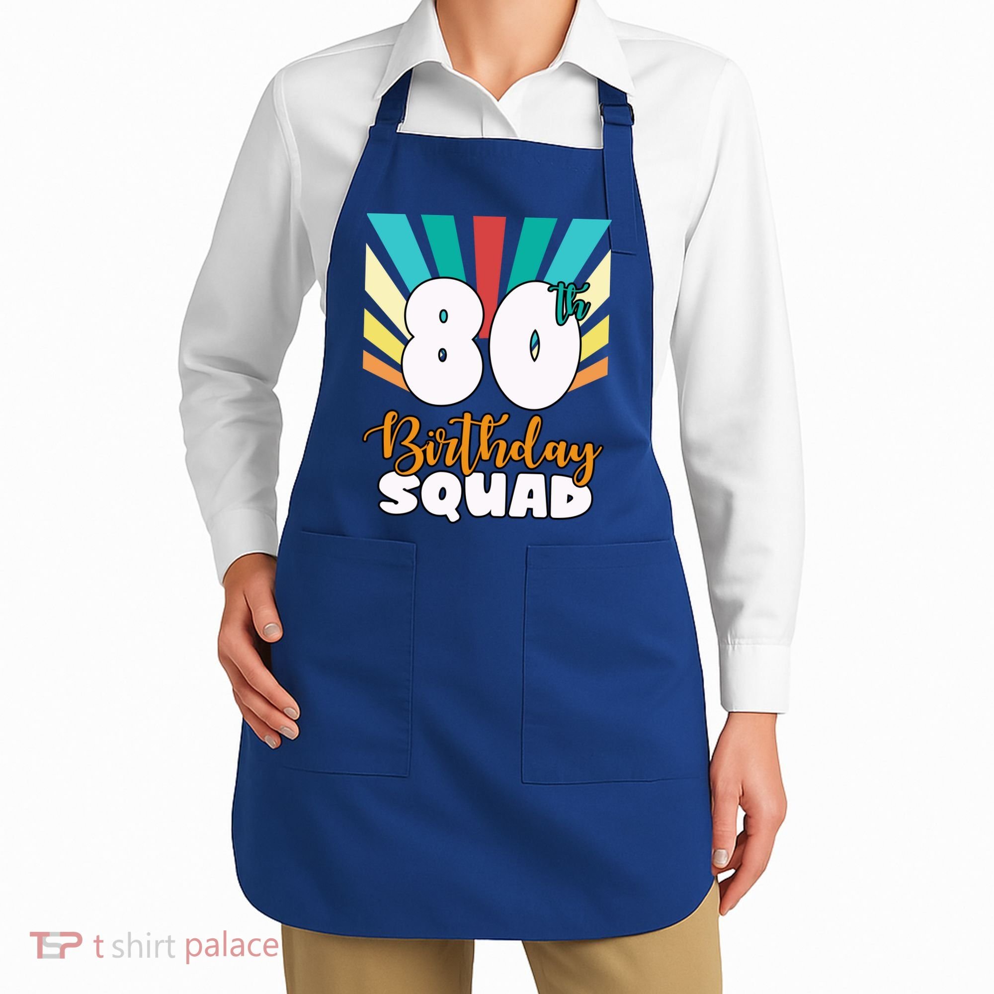 80th Birthday Squad 80 Years Old Apron