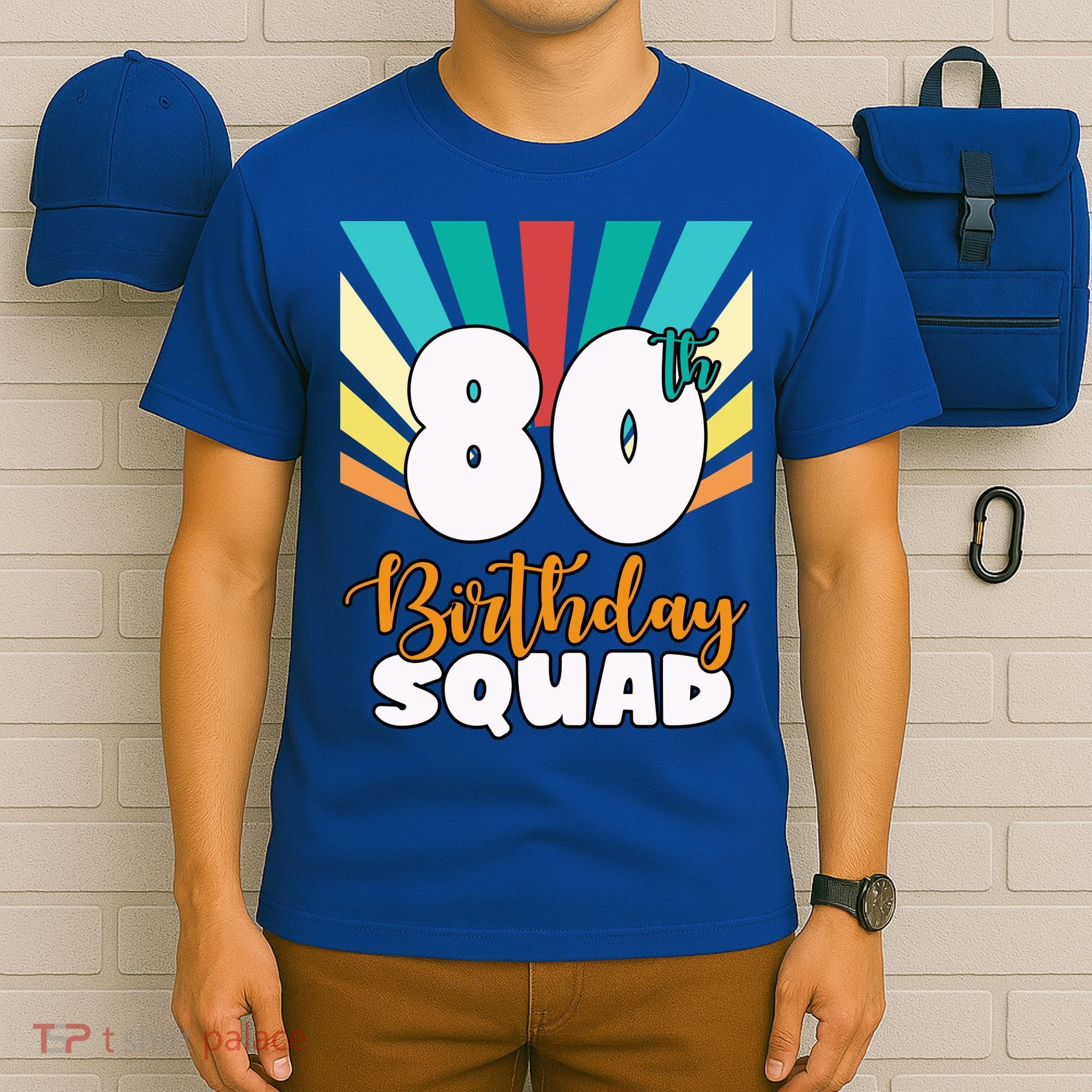 80th Birthday Squad 80 Years Old T-Shirt