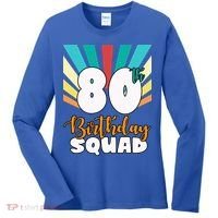 80th Birthday Squad 80 Years Old Women's Long Sleeve Shirt thumb 0