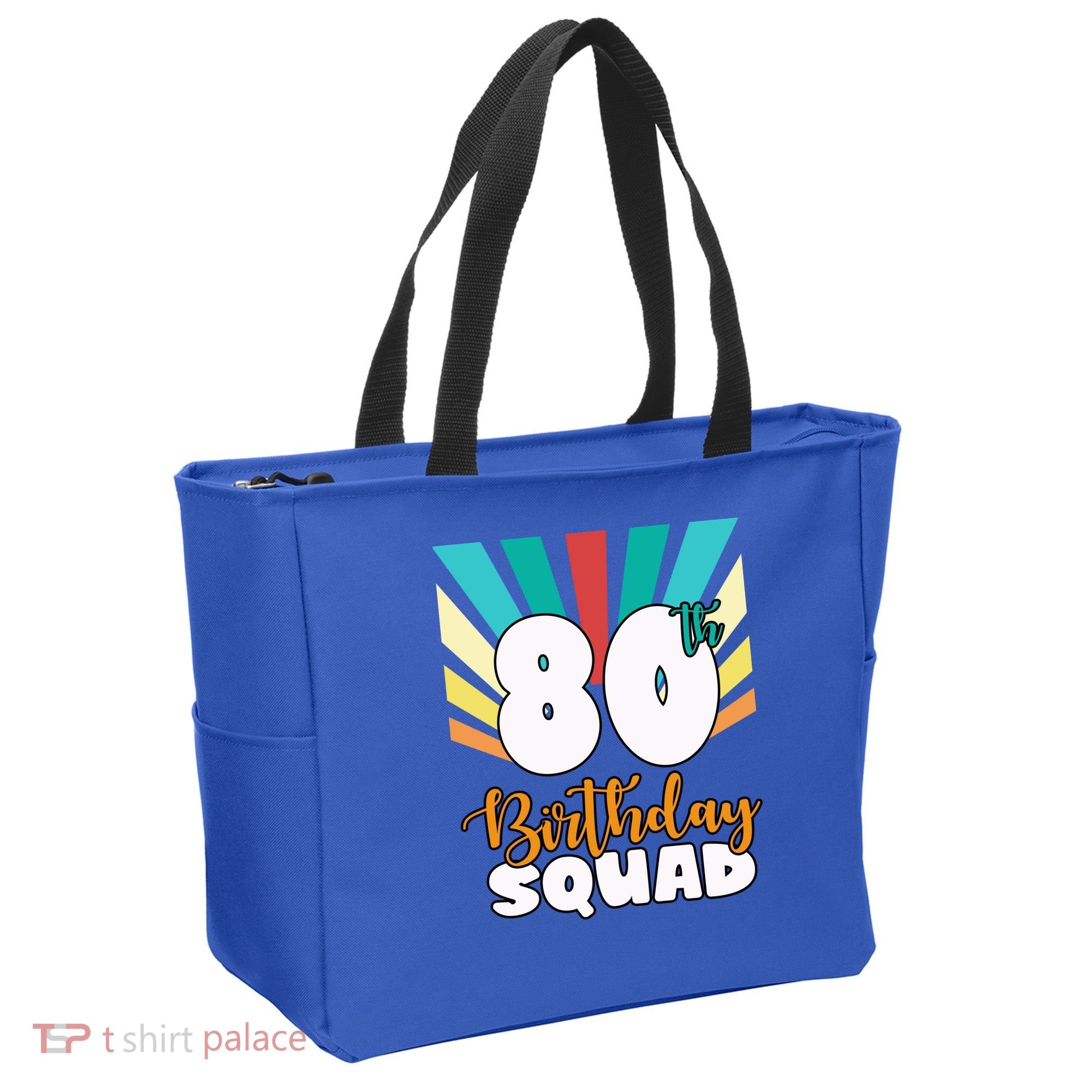 80th Birthday Squad 80 Years Old Tote Bag
