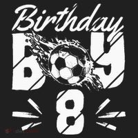 8th birthday soccer fan Beanie thumb 2