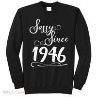 80th Birthday Sassy Since 1946 Sweatshirt thumb 0