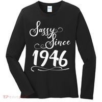 80th Birthday Sassy Since 1946 Women's Long Sleeve Shirt thumb 0