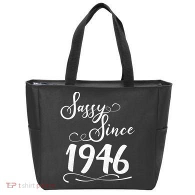 80th Birthday Sassy Since 1946 Tote Bag