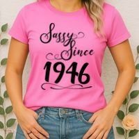 80th Birthday Sassy Since 1946 Women's T-Shirt thumb 2