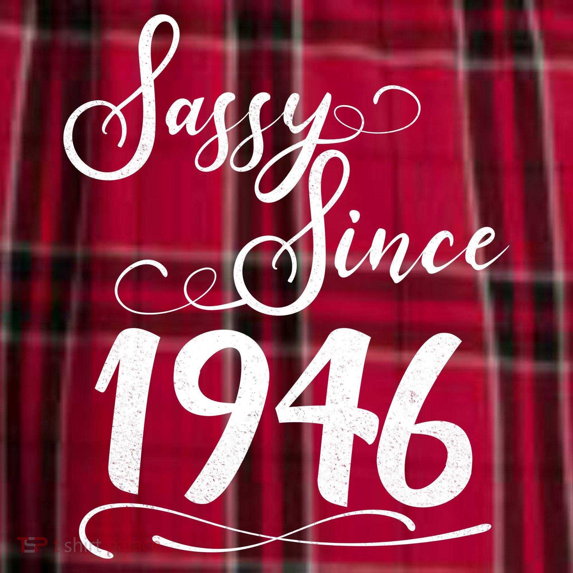 80th Birthday Sassy Since 1946 Men's Flannel Plaid Pajama Pants
