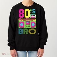 80s Bro Theme Party Retro Music Women's Sweatshirt thumb 0