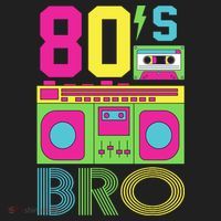 80s Bro Theme Party Retro Music Women's Sweatshirt thumb 2