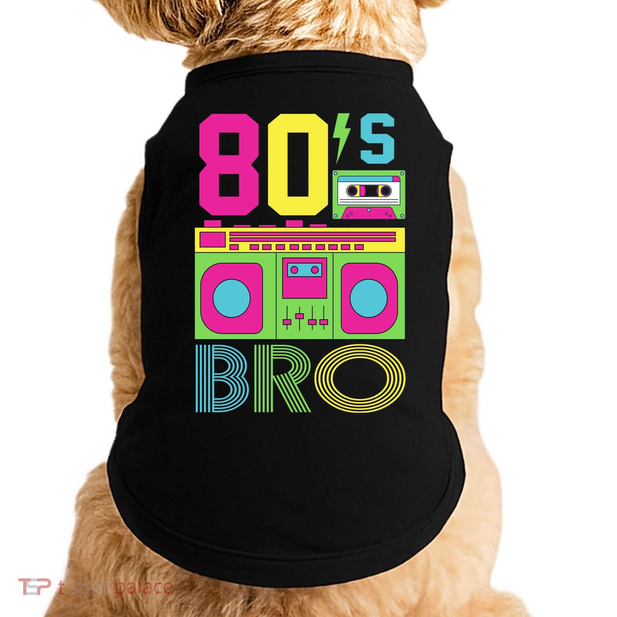 80s Bro Theme Party Retro Music Doggie Tank