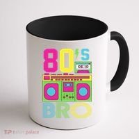 80s Bro Theme Party Retro Music Coffee Mug thumb 1