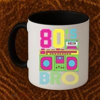 80s Bro Theme Party Retro Music Coffee Mug thumb 2