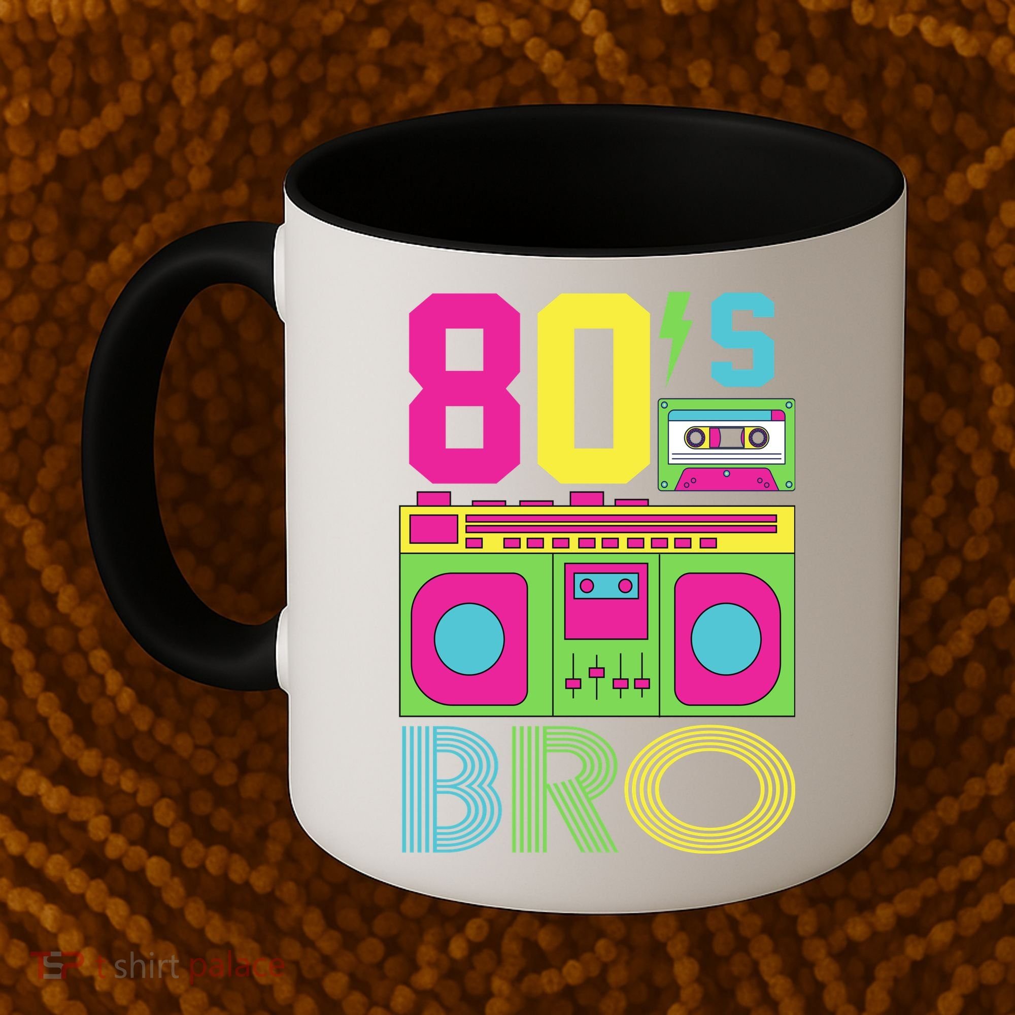 80s Bro Theme Party Retro Music Coffee Mug