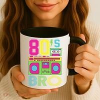 80s Bro Theme Party Retro Music Coffee Mug thumb 3