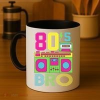 80s Bro Theme Party Retro Music Coffee Mug thumb 4