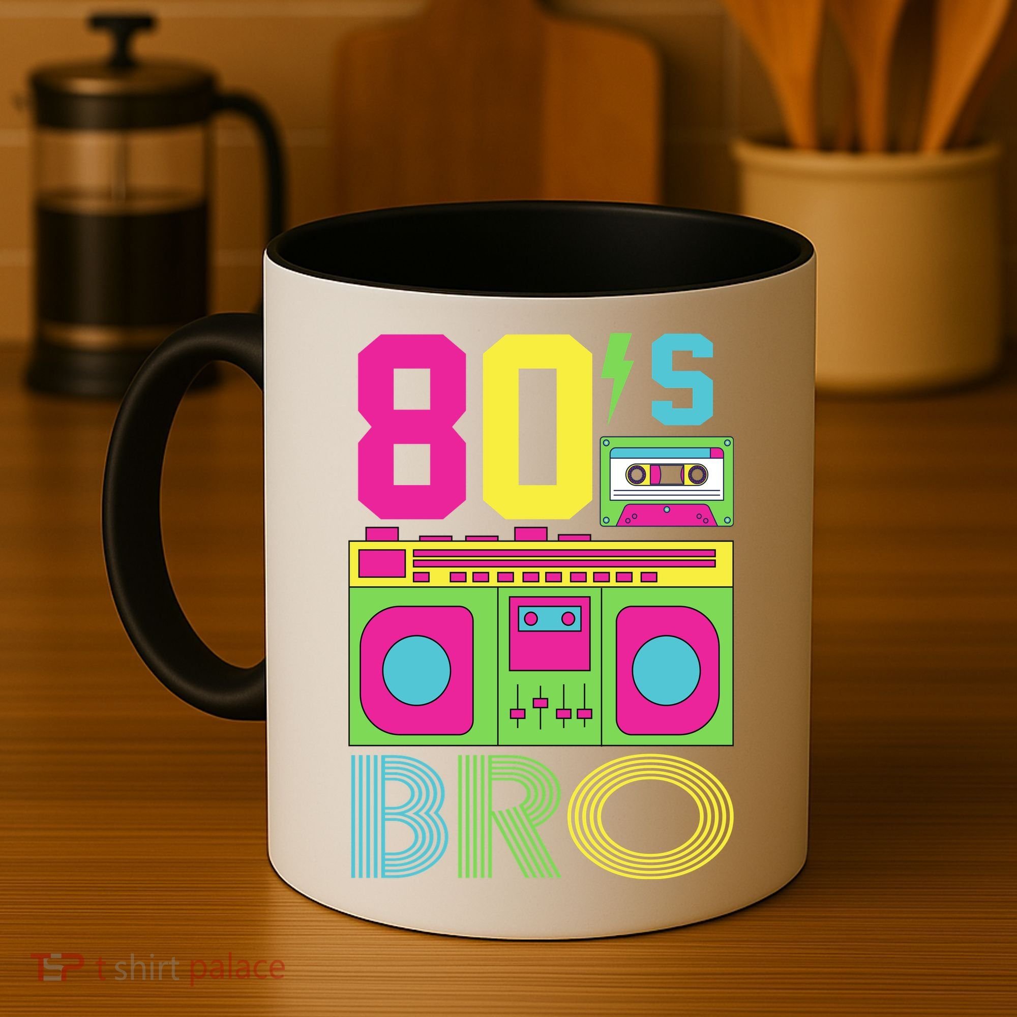 80s Bro Theme Party Retro Music Coffee Mug