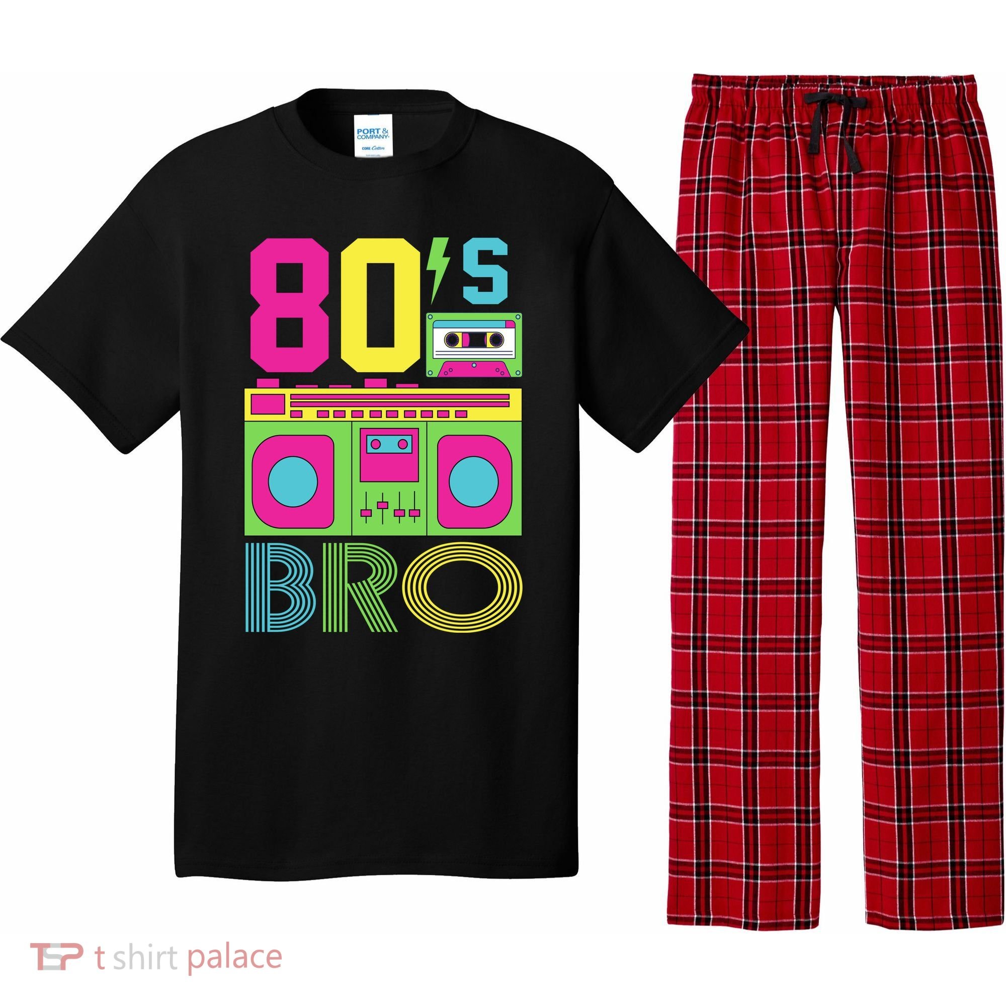 80s Bro Theme Party Retro Music Pajama Set