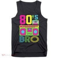 80s Bro Theme Party Retro Music Tank Top thumb 0