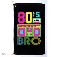 80s Bro Theme Party Retro Music Golf Towel thumb 0