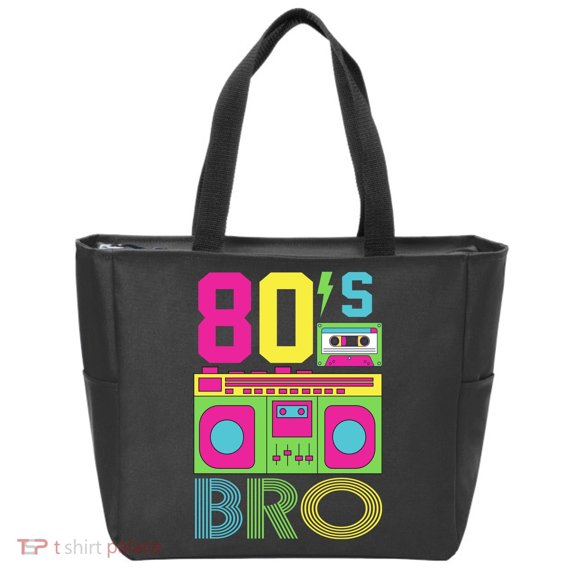 80s Bro Theme Party Retro Music Tote Bag