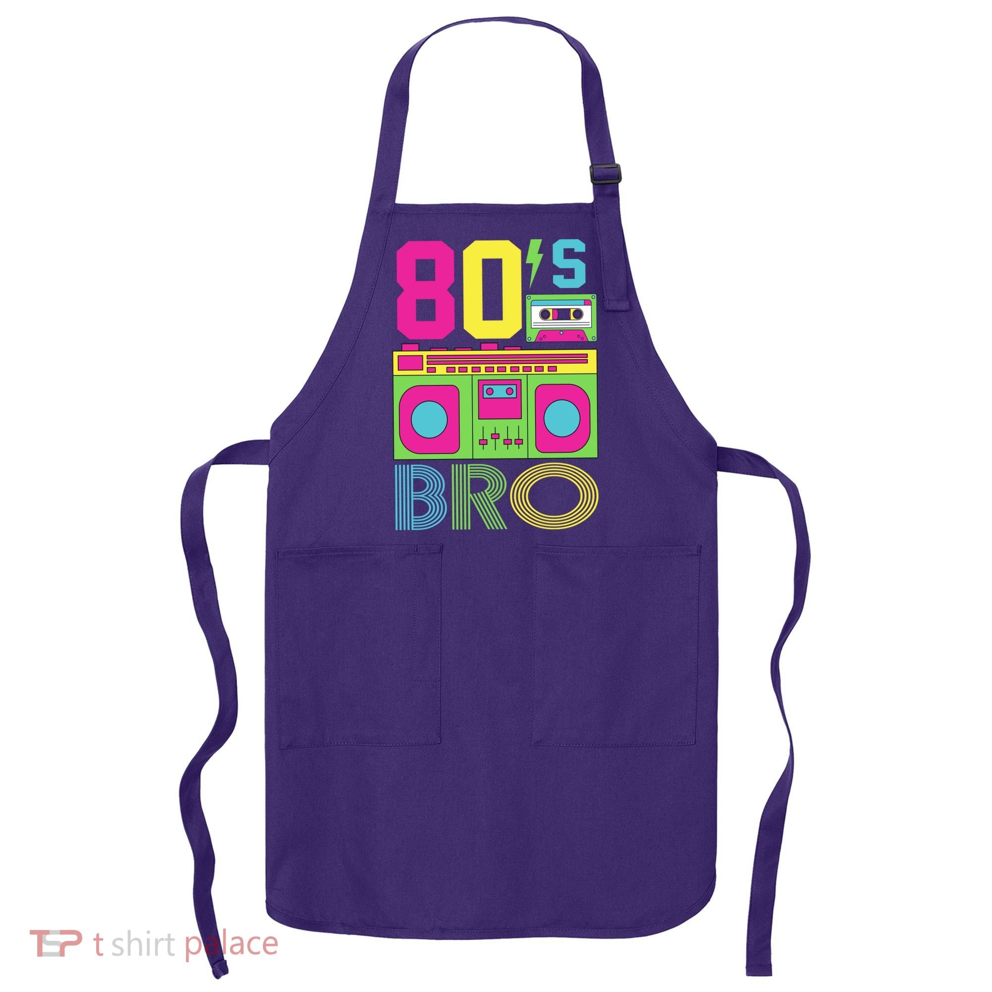 80s Bro Theme Party Retro Music Apron