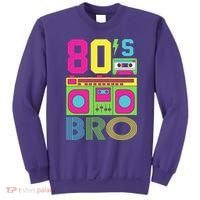 80s Bro Theme Party Retro Music Sweatshirt thumb 0