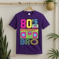 80s Bro Theme Party Retro Music T-Shirt thumb 2
