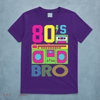 80s Bro Theme Party Retro Music T-Shirt thumb 5