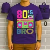 80s Bro Theme Party Retro Music T-Shirt thumb 6