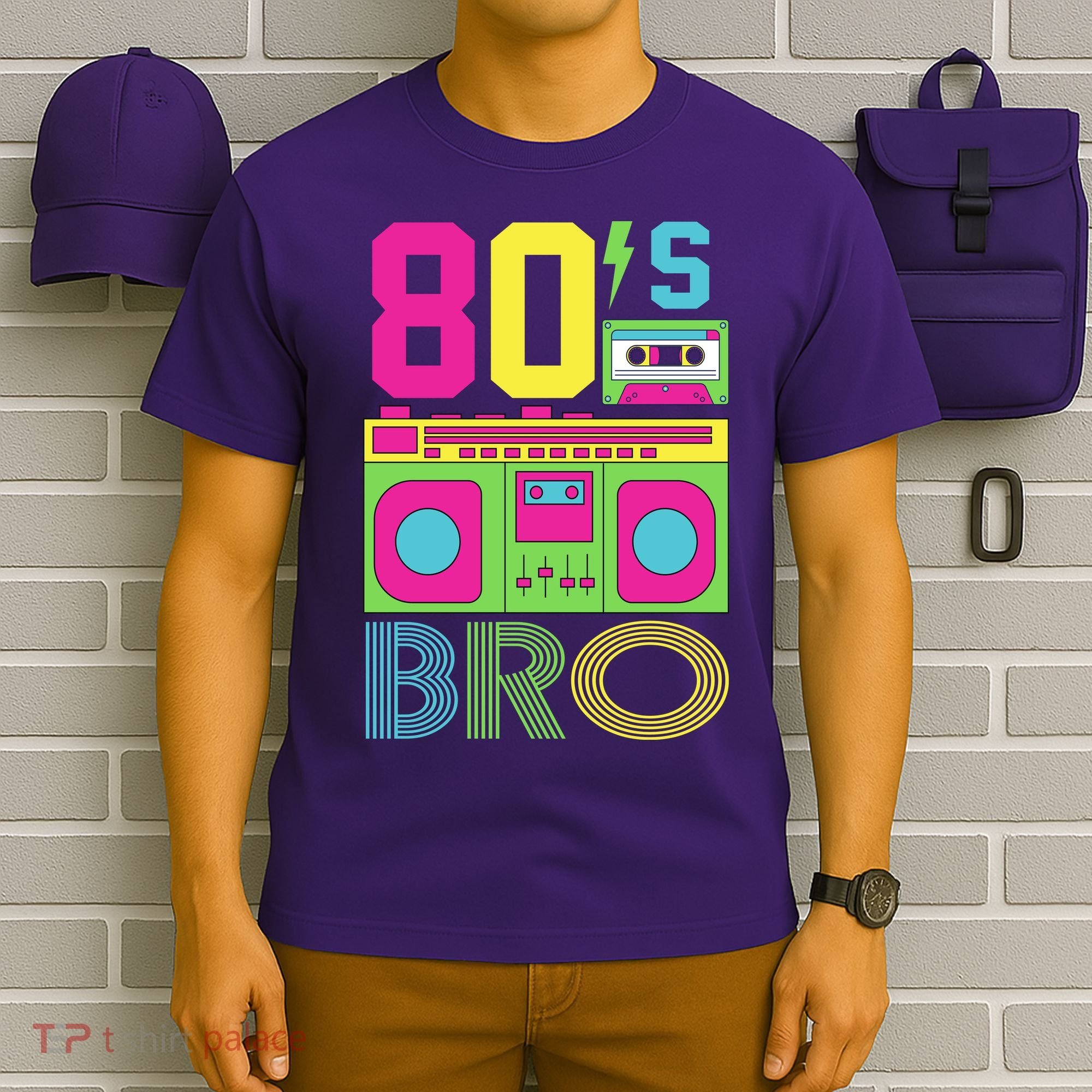 80s Bro Theme Party Retro Music T-Shirt